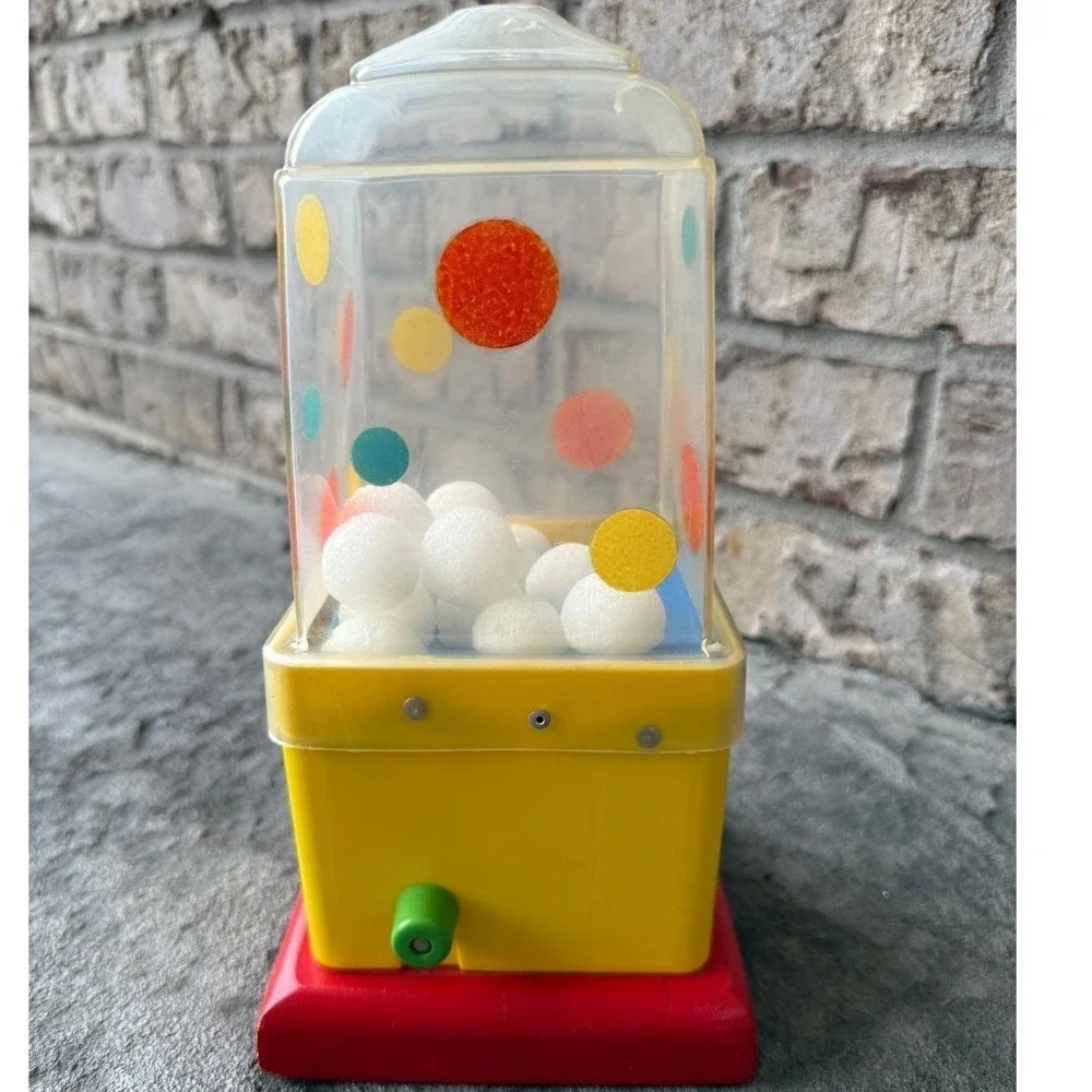 Playskool See-Inside Mixer Toddler Toy Yellow Vintage Good Manual Crank 9in